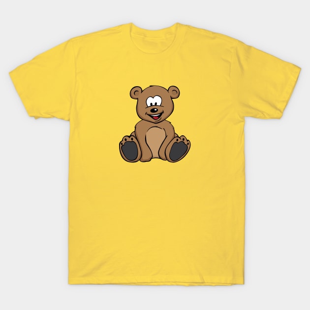 Cute Teddy Bear Cartoon T-Shirt by hobrath